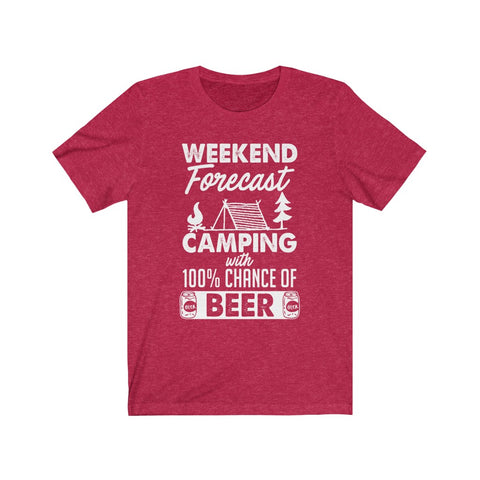 Image of Weekend Forecast Camping - Unisex Tee