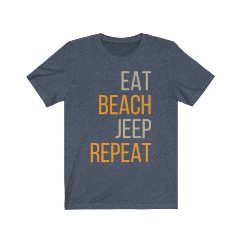 Image of Eat Beach Jeep Repeat - Unisex Tee