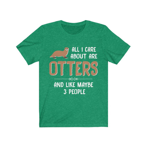 Image of All I care about are otters - Unisex Tee
