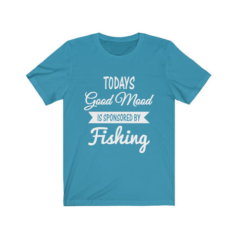 Image of Todays Good Mood is Sponsored By Fishing - Unisex Tee