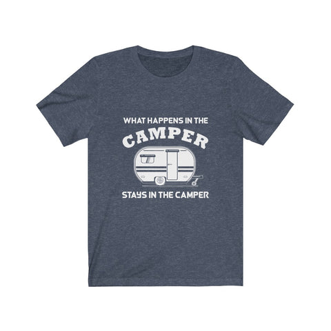 Image of What Happens in The Camper Stays in The Camper - Unisex Tee