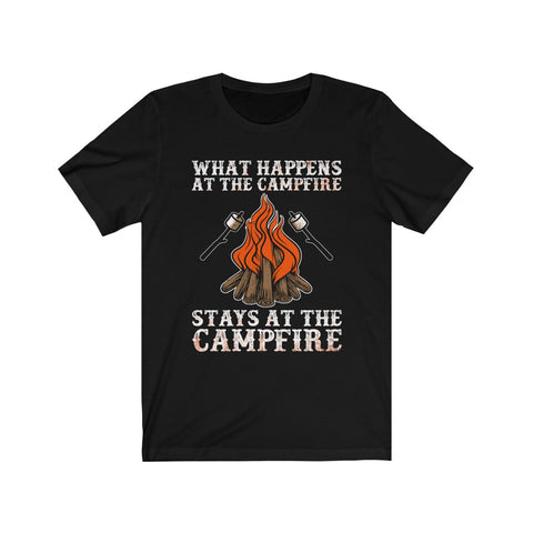 Image of What Happens At The Campfire Stays At The Campfire - Unisex Tee