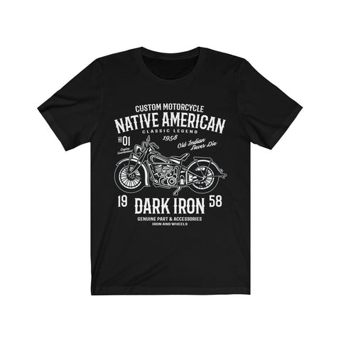 Image of Custom Motorcycle Native American - Unisex Tee