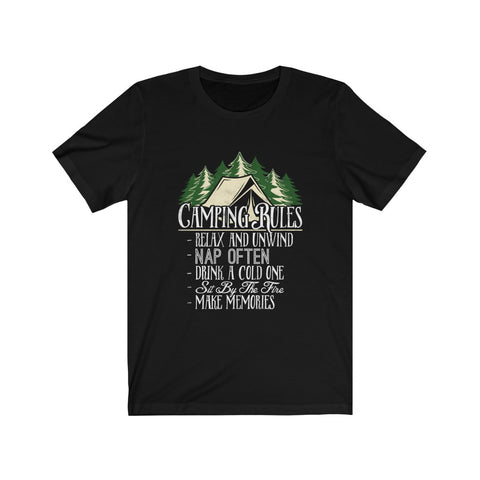 Image of Camping Rules - Unisex Tee