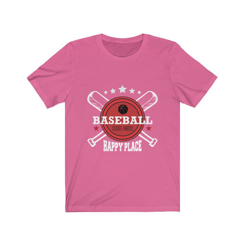 Image of Baseball is My Happy Place - Unisex Tee