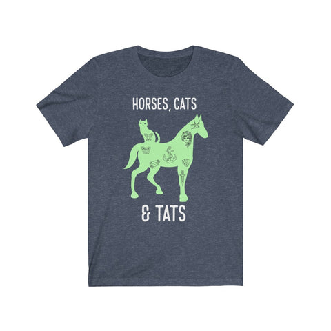 Image of Horses Cats & Tats - Unisex Tee