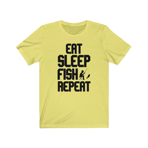 Image of Eat Sleep Fish Repeat - Unisex Tee