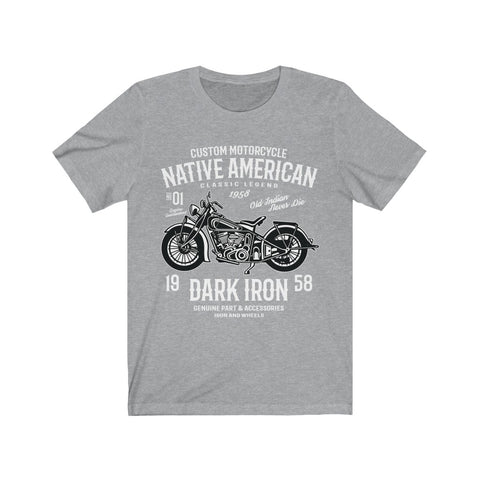 Image of Custom Motorcycle Native American - Unisex Tee