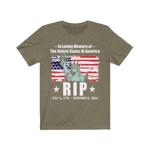 Image of In Loving Memory of The United States Of America RIP - Unisex Tee