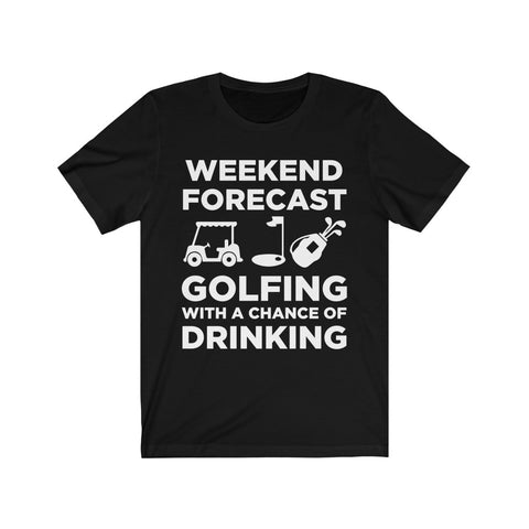 Image of Golfing With A Chance of Drinking - Unisex Tee