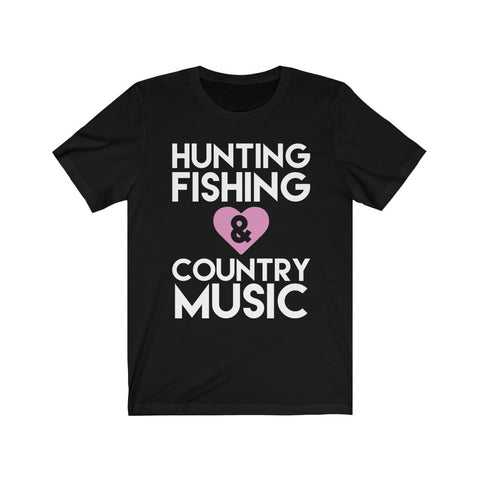 Image of Hunting Fishing & Country Music - Unisex Tee