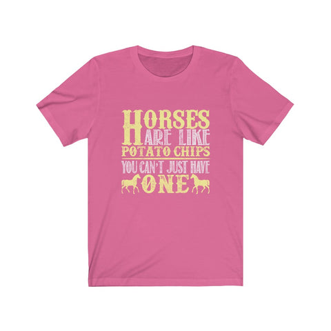 Image of Horses Are Like Potato Chips - Unisex Tee