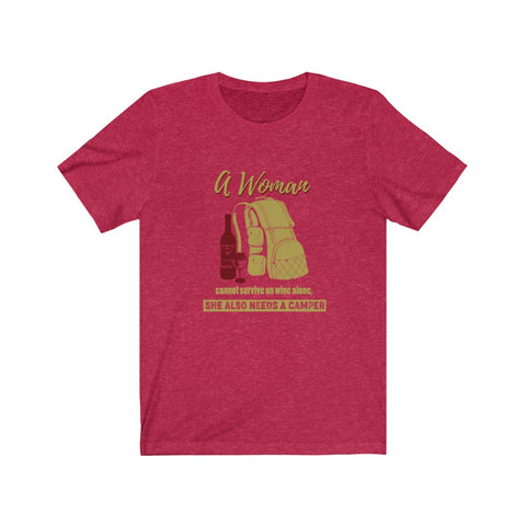 Image of A Woman She Also Needs A Camper - Unisex Tee
