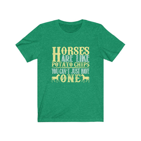 Image of Horses Are Like Potato Chips - Unisex Tee