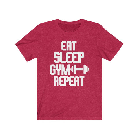 Image of Eat Sleep Gym Repeat - Unisex Tee