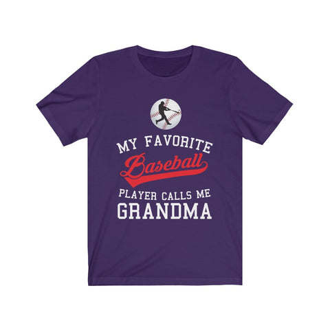 Image of My Favorite Baseball Player Calls Me Grandma - Unisex Tee