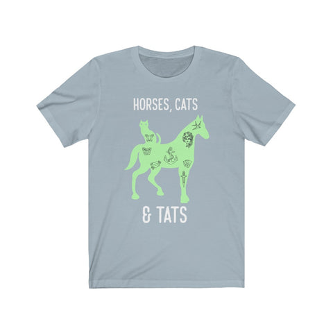 Image of Horses Cats & Tats - Unisex Tee