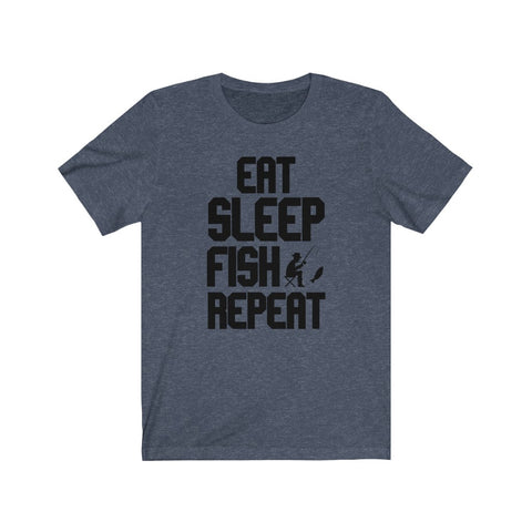 Image of Eat Sleep Fish Repeat - Unisex Tee