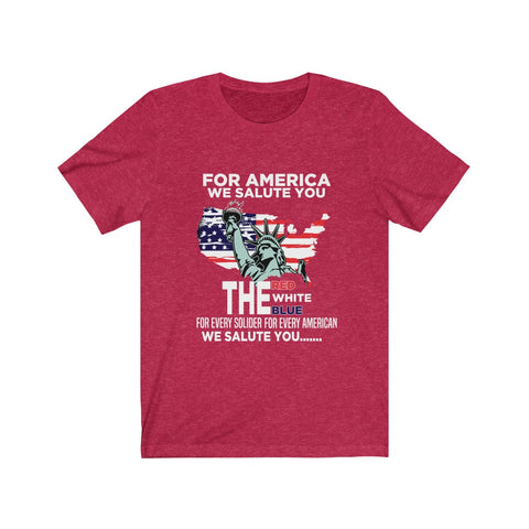 Image of For America We Salute You - Unisex Tee