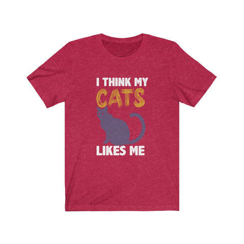 Image of I think my cats likes me - Unisex Tee
