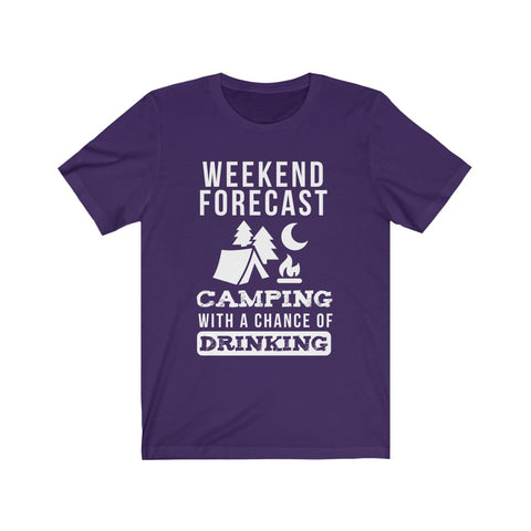 Image of Weekend Forecast Camping - Unisex Tee