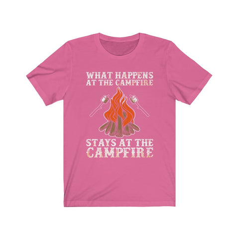 Image of What Happens At The Campfire Stays At The Campfire - Unisex Tee