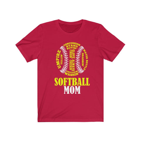 Image of Softball Mom - Unisex Tee