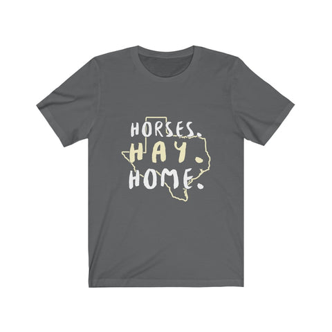 Image of Horses Hay Home - Unisex Tee