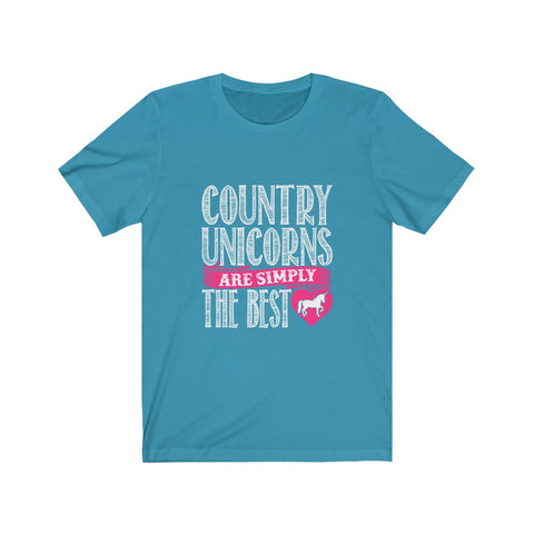 Image of Country Unicorns Are Simply The Best - Unisex Tee