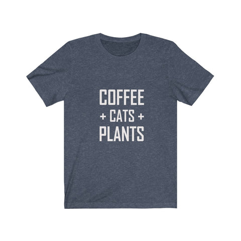 Image of Coffee Cats Plants - Unisex Tee