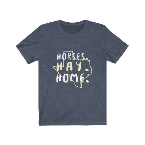 Image of Horses Hay Home - Unisex Tee