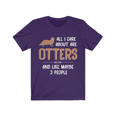 Image of All I care about are otters - Unisex Tee