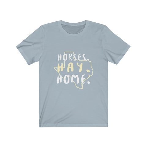 Image of Horses Hay Home - Unisex Tee