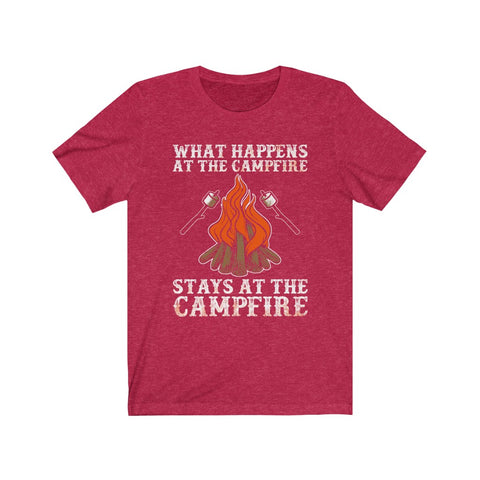 Image of What Happens At The Campfire Stays At The Campfire - Unisex Tee