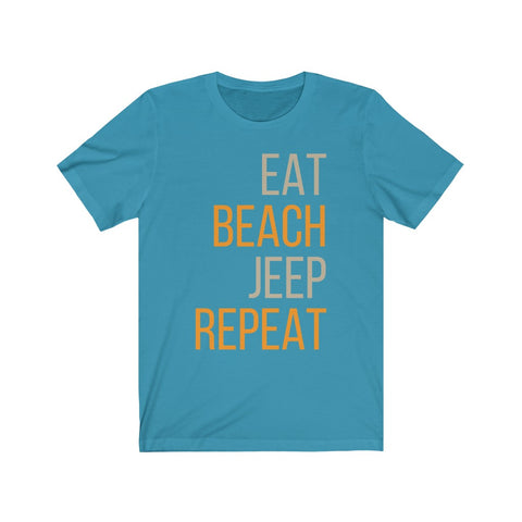 Image of Eat Beach Jeep Repeat - Unisex Tee