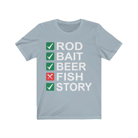 Image of Rod Bait Beer Fish Story - Unisex Tee