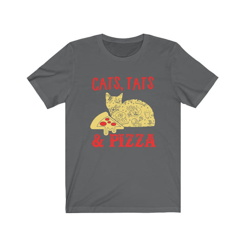 Image of Cats Tats & Pizza - Unisex Tee