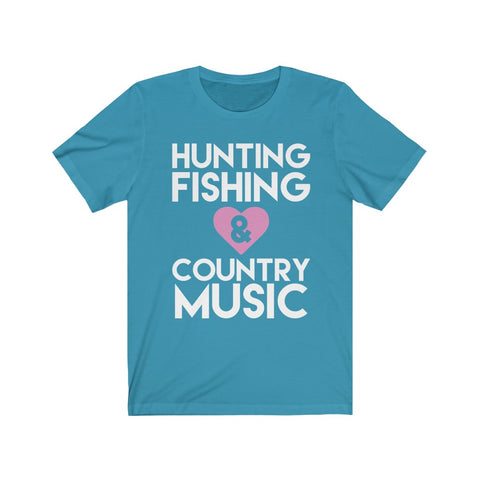 Image of Hunting Fishing & Country Music - Unisex Tee
