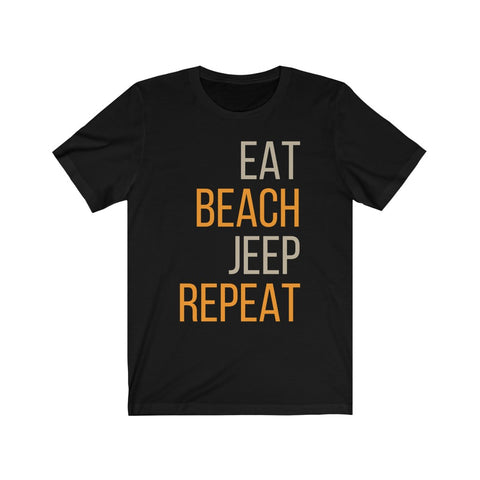 Image of Eat Beach Jeep Repeat - Unisex Tee