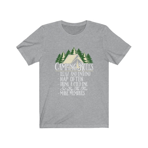 Image of Camping Rules - Unisex Tee