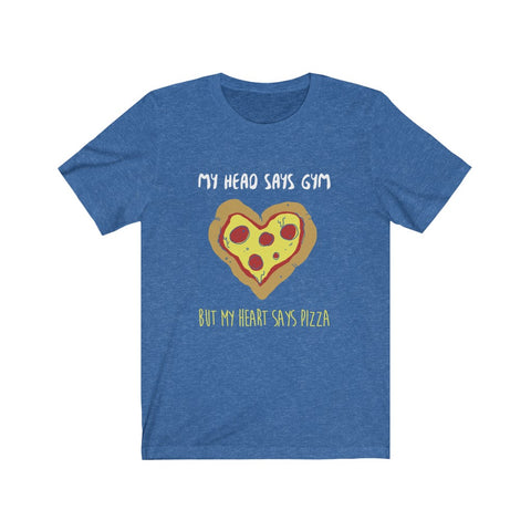 Image of My Heart Says Pizza - Unisex Tee