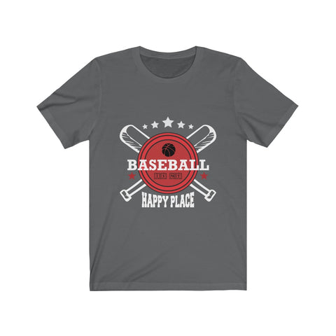 Image of Baseball is My Happy Place - Unisex Tee