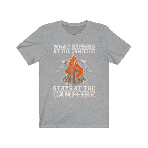 Image of What Happens At The Campfire Stays At The Campfire - Unisex Tee
