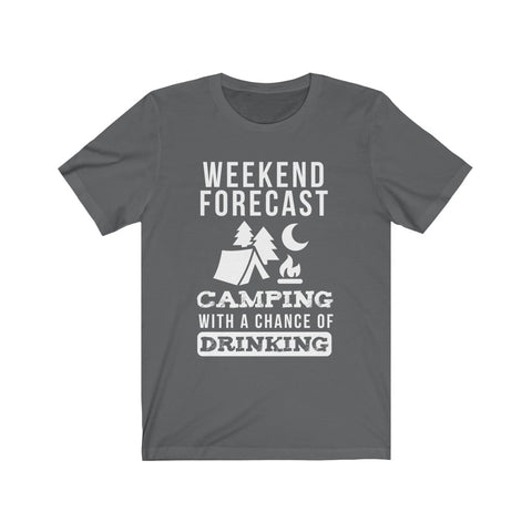 Image of Camping With A Chance Of Drinking - Unisex Tee