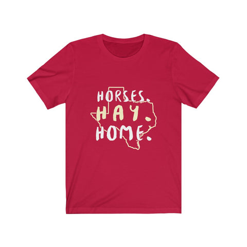 Image of Horses Hay Home - Unisex Tee