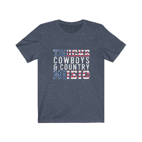 Image of Trucks Cowboys & Country Music - Unisex Tee