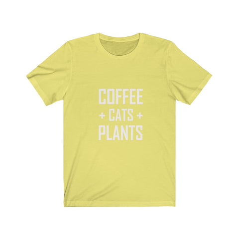 Image of Coffee Cats Plants - Unisex Tee