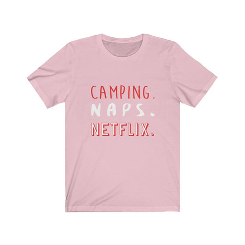 Image of Camping Naps Netflix - Unisex Tee