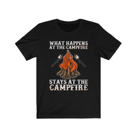 What Happens At The Campfire Stays At The Campfire - Unisex Tee