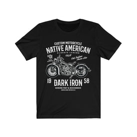 Custom Motorcycle Native American - Unisex Tee